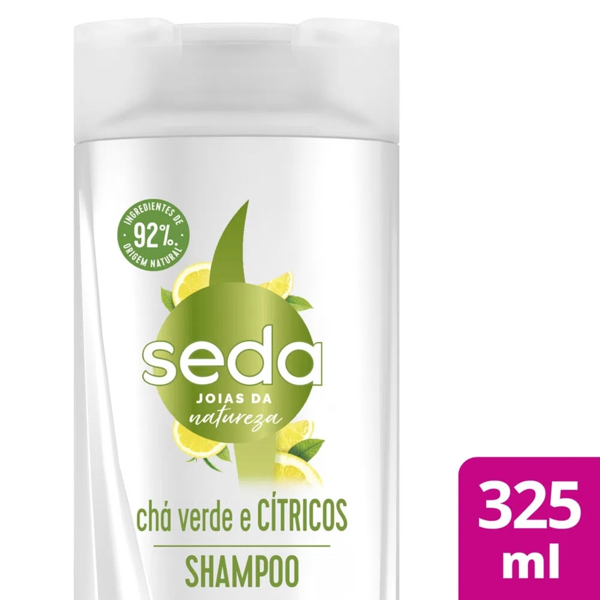 Shampoo Seda Joias da Natureza Cha Verde e Citricos Purificacao e Detox 325ml