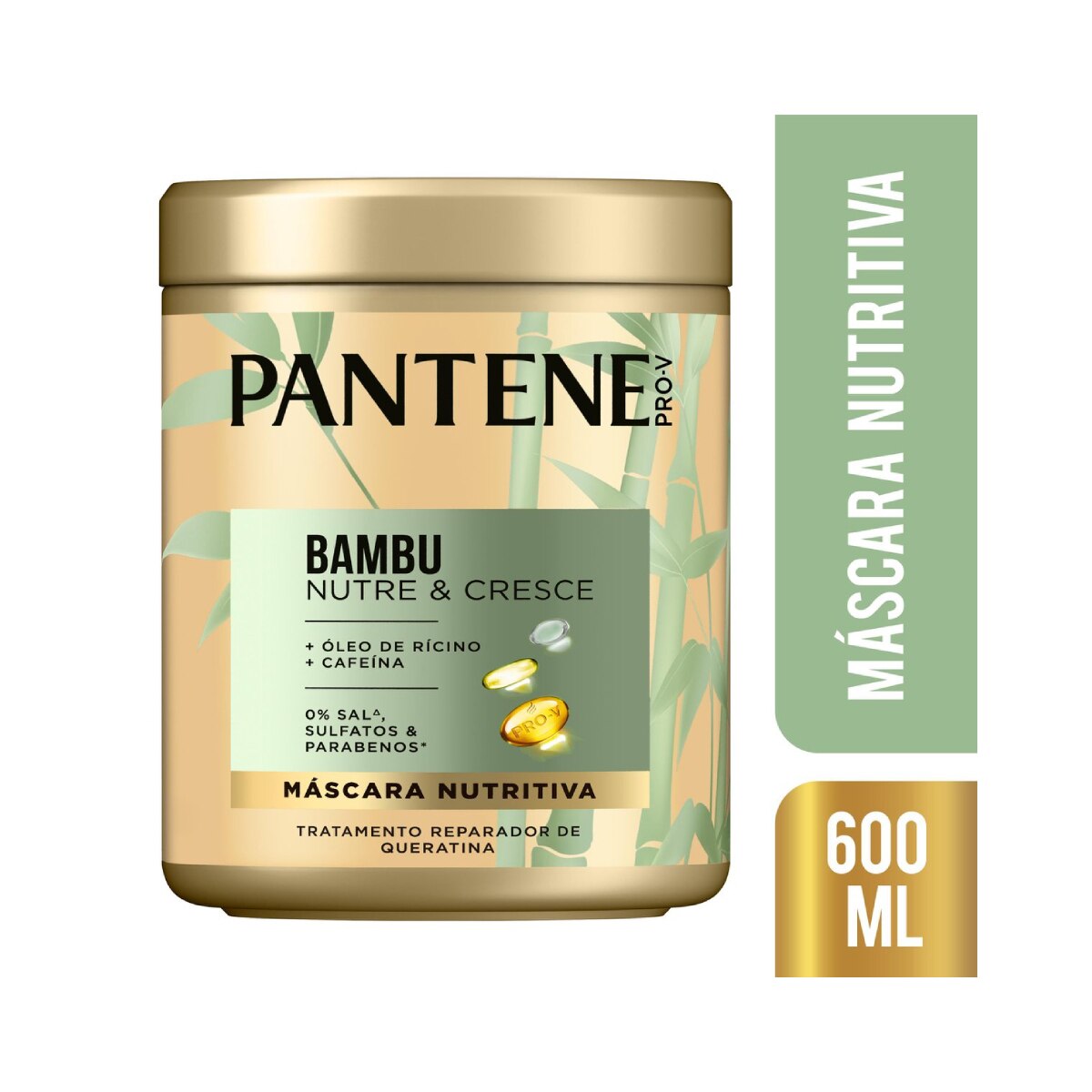 Mascara de Tratamento Pantene Bambu Nutre & Cresce 600ml