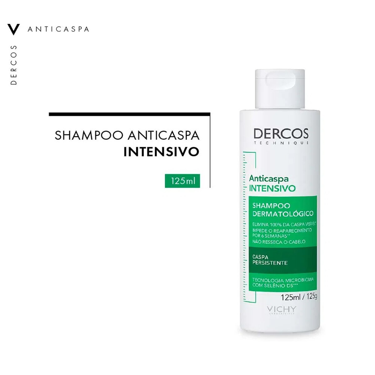 Shampoo Anticaspa Vichy Dercos Intensivo 125ml