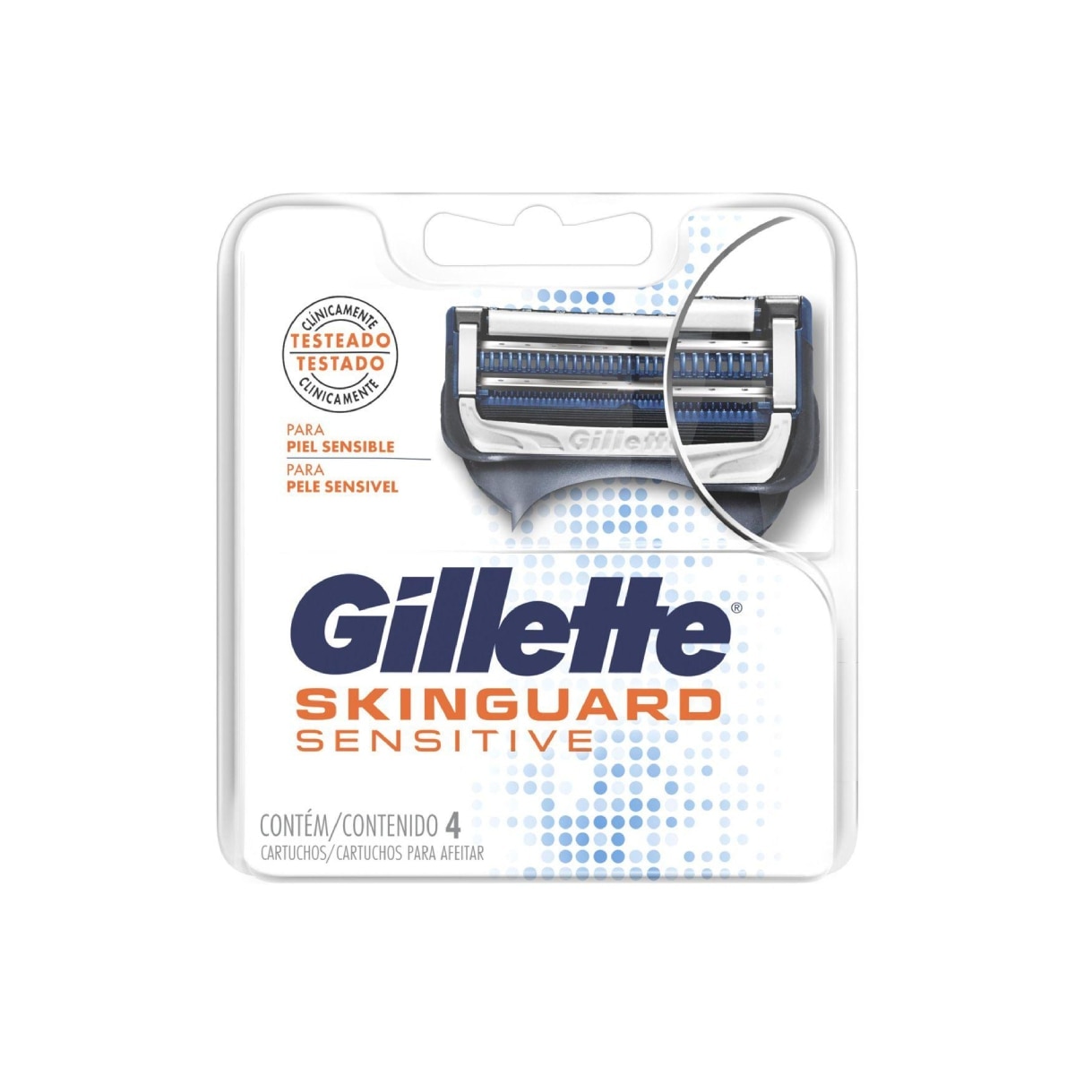 Carga Gillette Skinguard Sensitive 4 Unidades