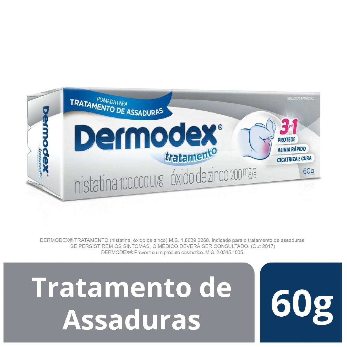 Dermodex Tratamento Pomada 100.000UI + 200mg 60g