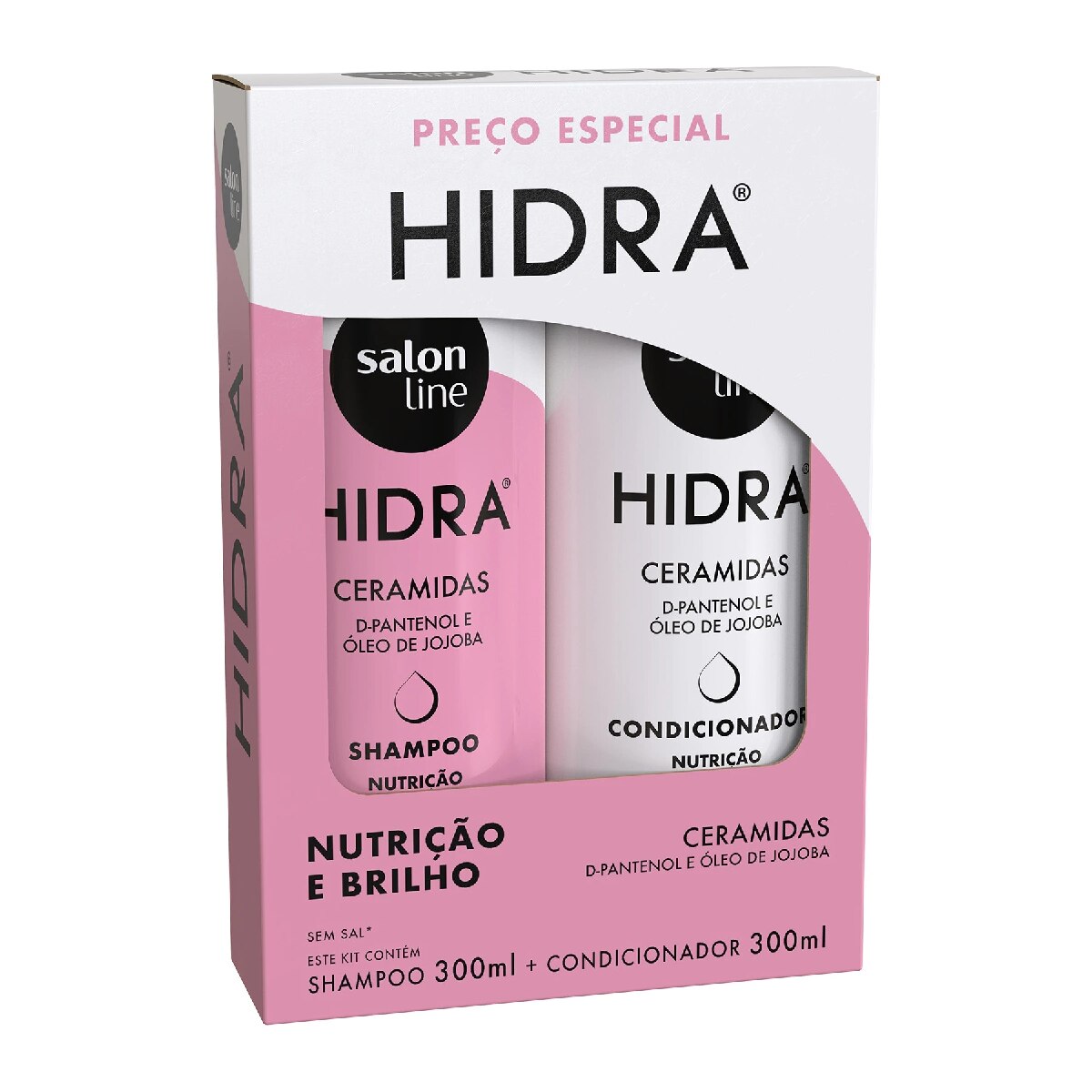 Kit Shampoo + Condicionador Salon Line Hidra Nutricao e Brilho 300ml