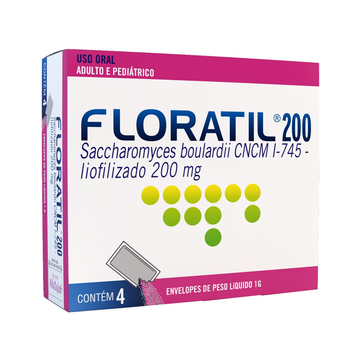Floratil Pediatrico 200mg 4 Envelopes